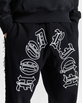 Helix Oversized Joggers - Black/White