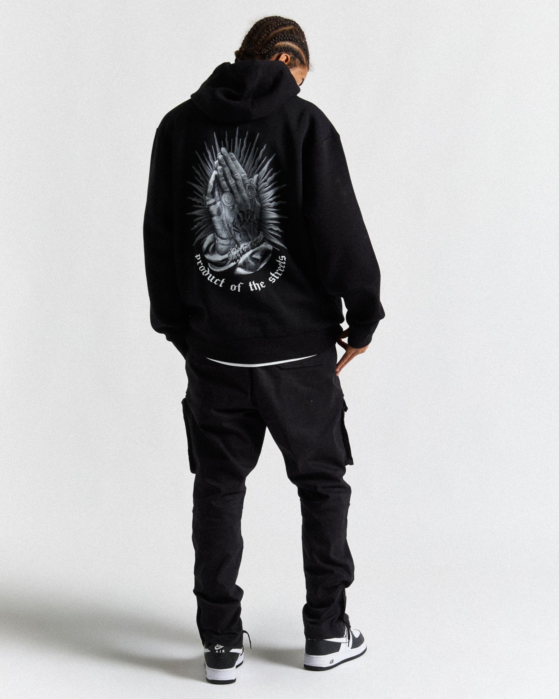 Ritual Backprint Hoodie - Black/White