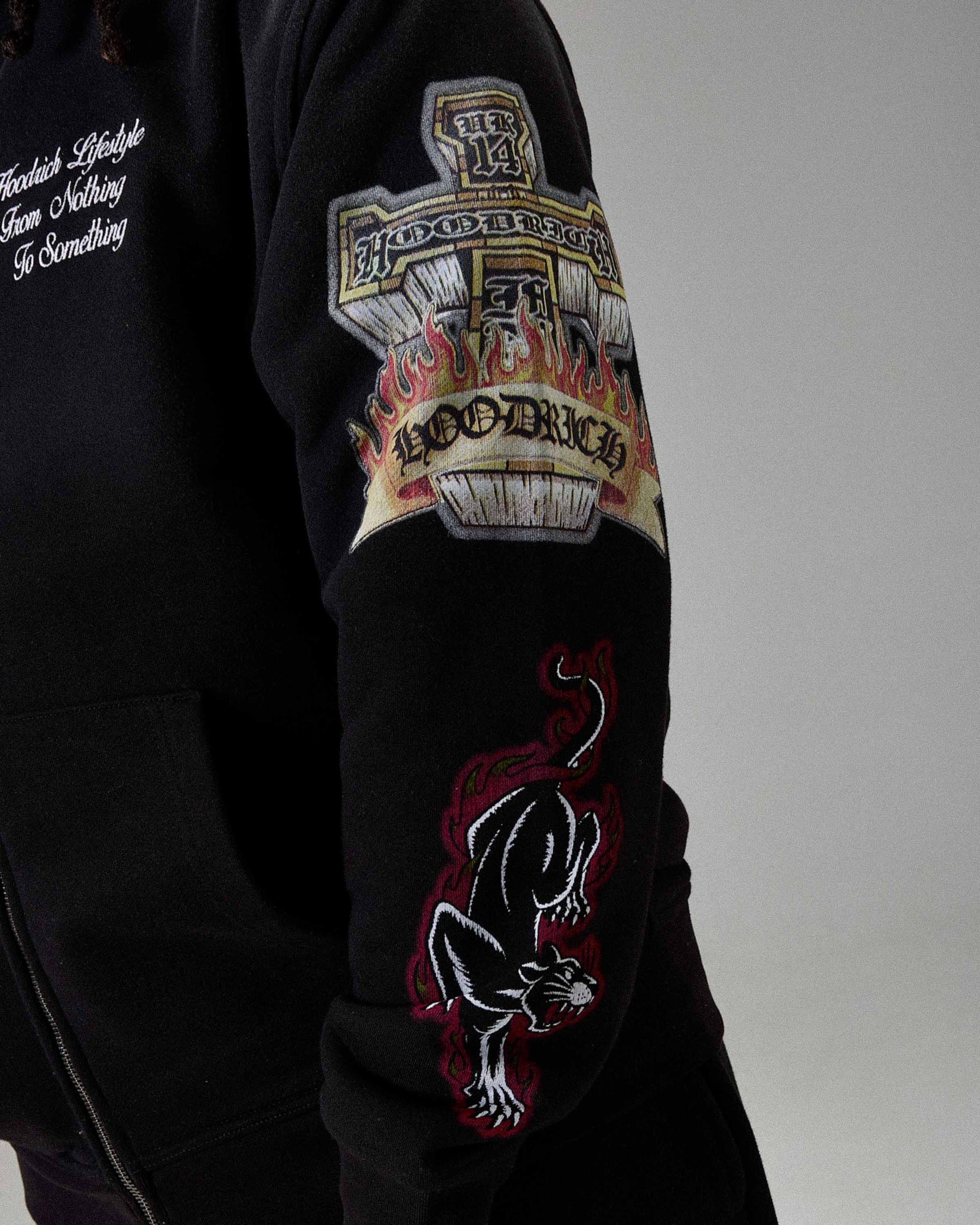 The Winner's Circle Phase Oversized Zip Hoodie - Black