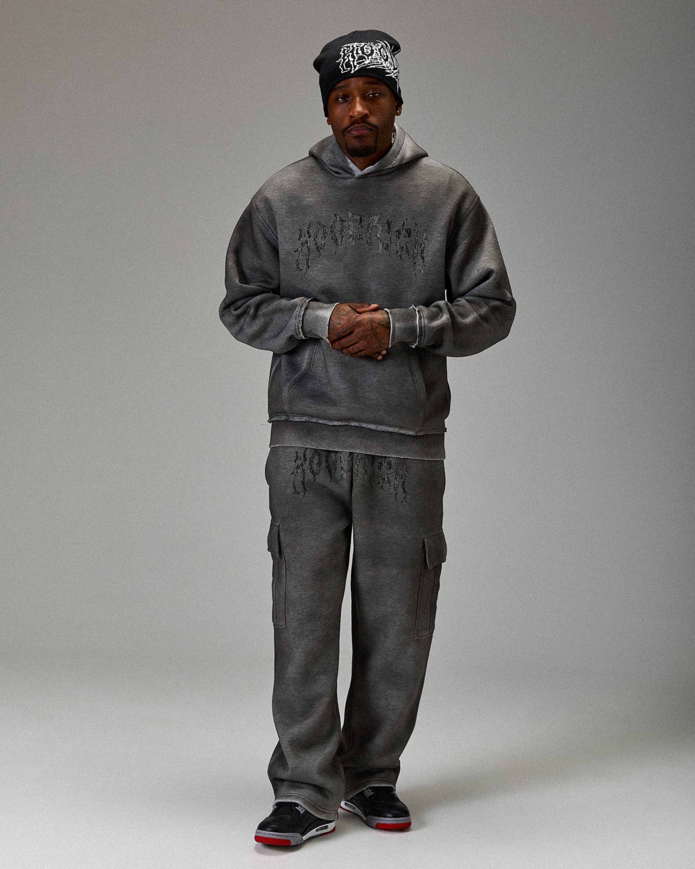 The Winner's Circle Hazy Oversized Hoodie - Grey