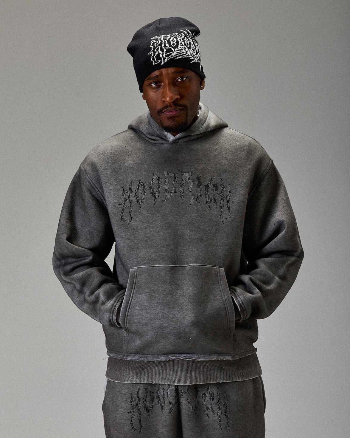 The Winner's Circle Hazy Oversized Hoodie - Grey