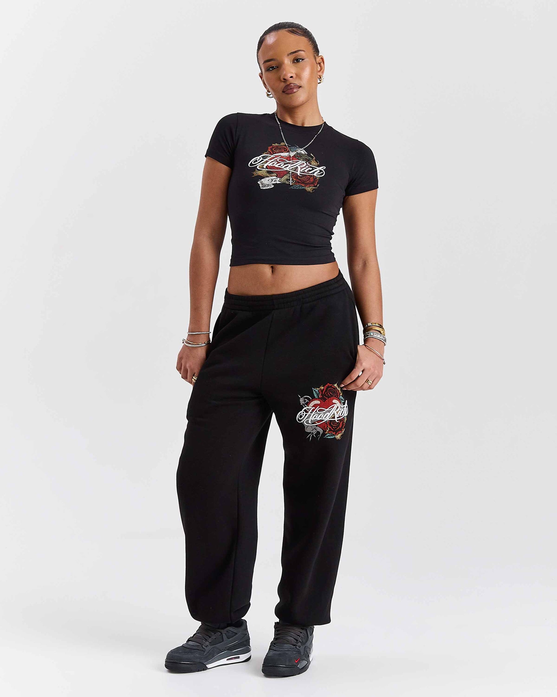 Vox Fitted Tee - Black/Red