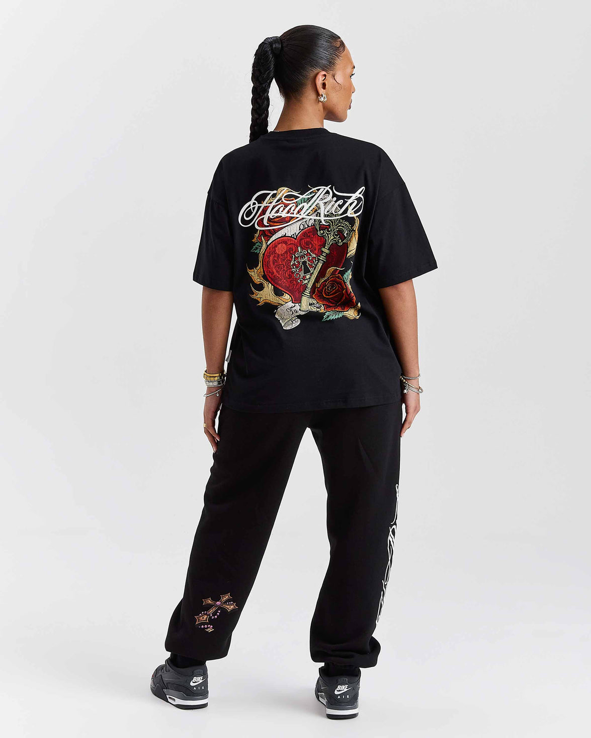 Vox Oversized Joggers - Black/Red