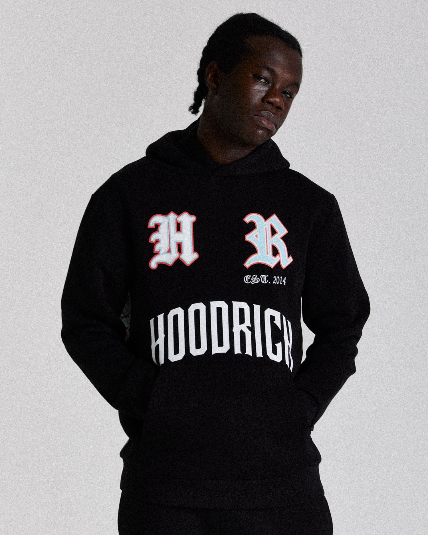 Menace Hoodie - Black/White/Red