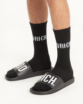 OG Core 3 Pack Crew Socks - Black/White