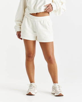 Corrode Mini Sweatshorts - Cream