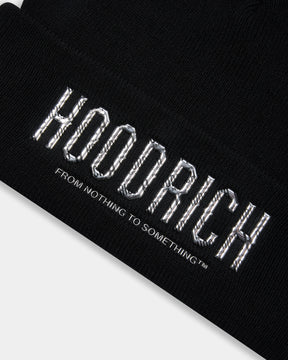 Icarus Beanie - Black/silver