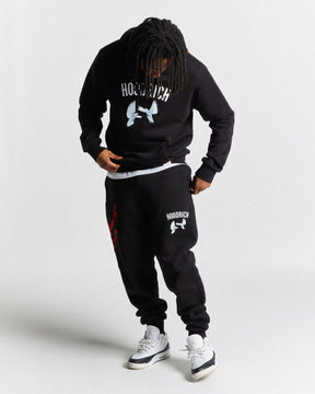 OG Take Flight V2 Hoodie | Black/White/Red | Hoodrich