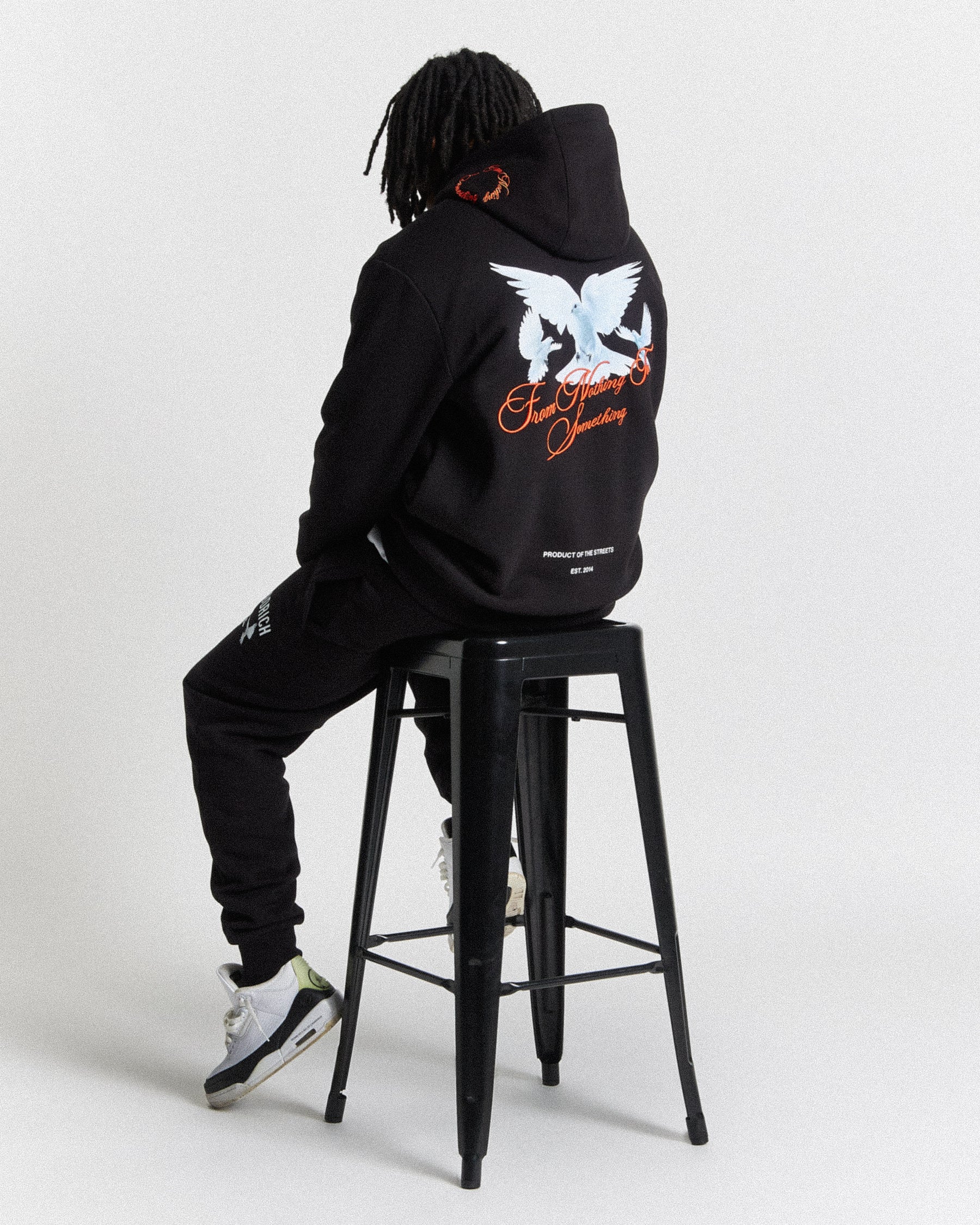 OG Take Flight V2 Hoodie | Black/White/Red | Hoodrich