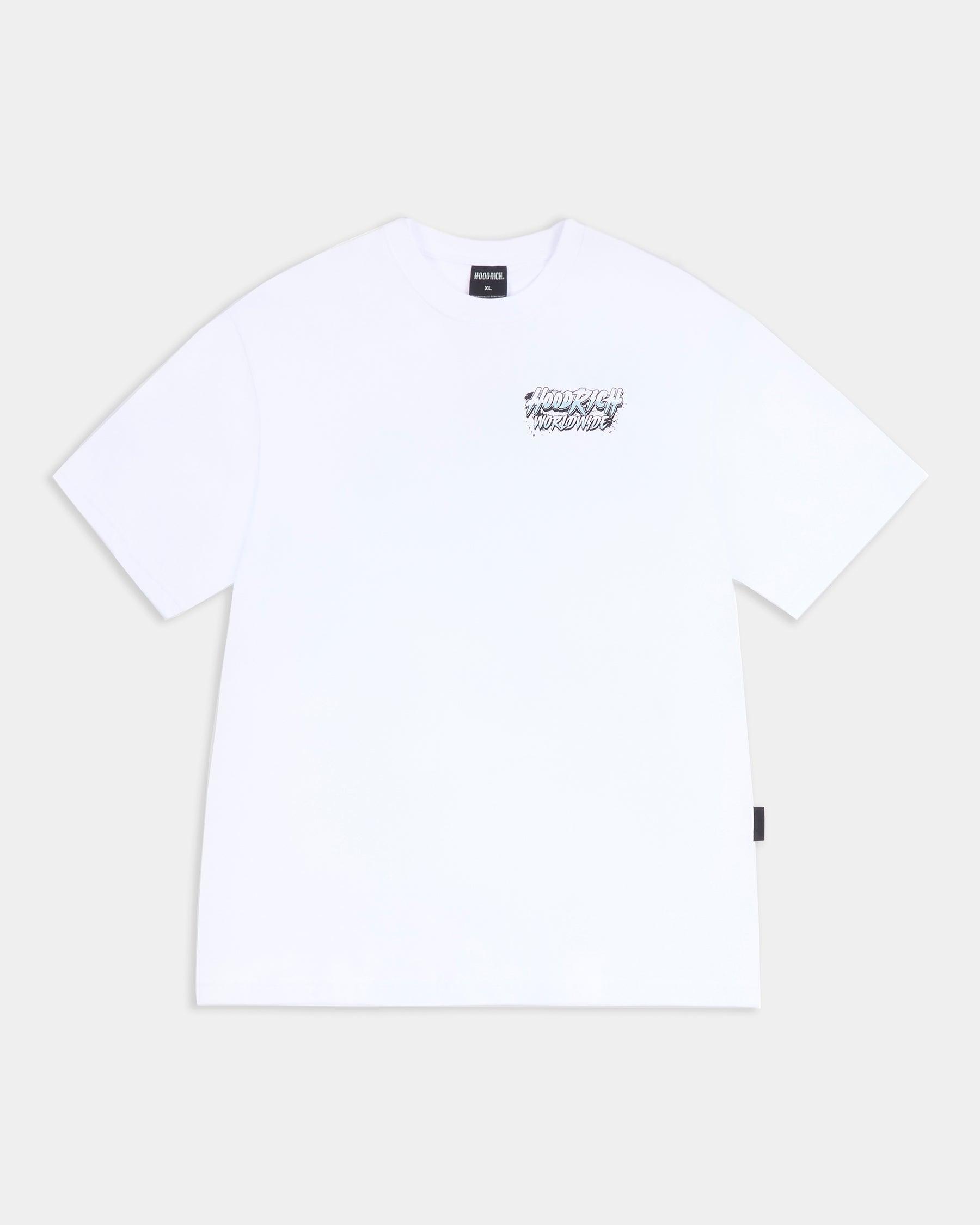 We Make Noise Oversized T-Shirt - White/Black/Blue