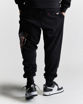 Caliber Joggers - Black/Red/White