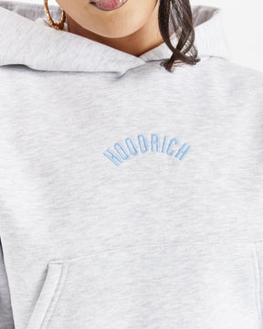 Lead Boxy Hoodie - Light Grey/Blue