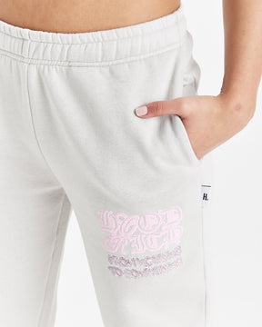 Jewel Joggers - Light Grey/Pink