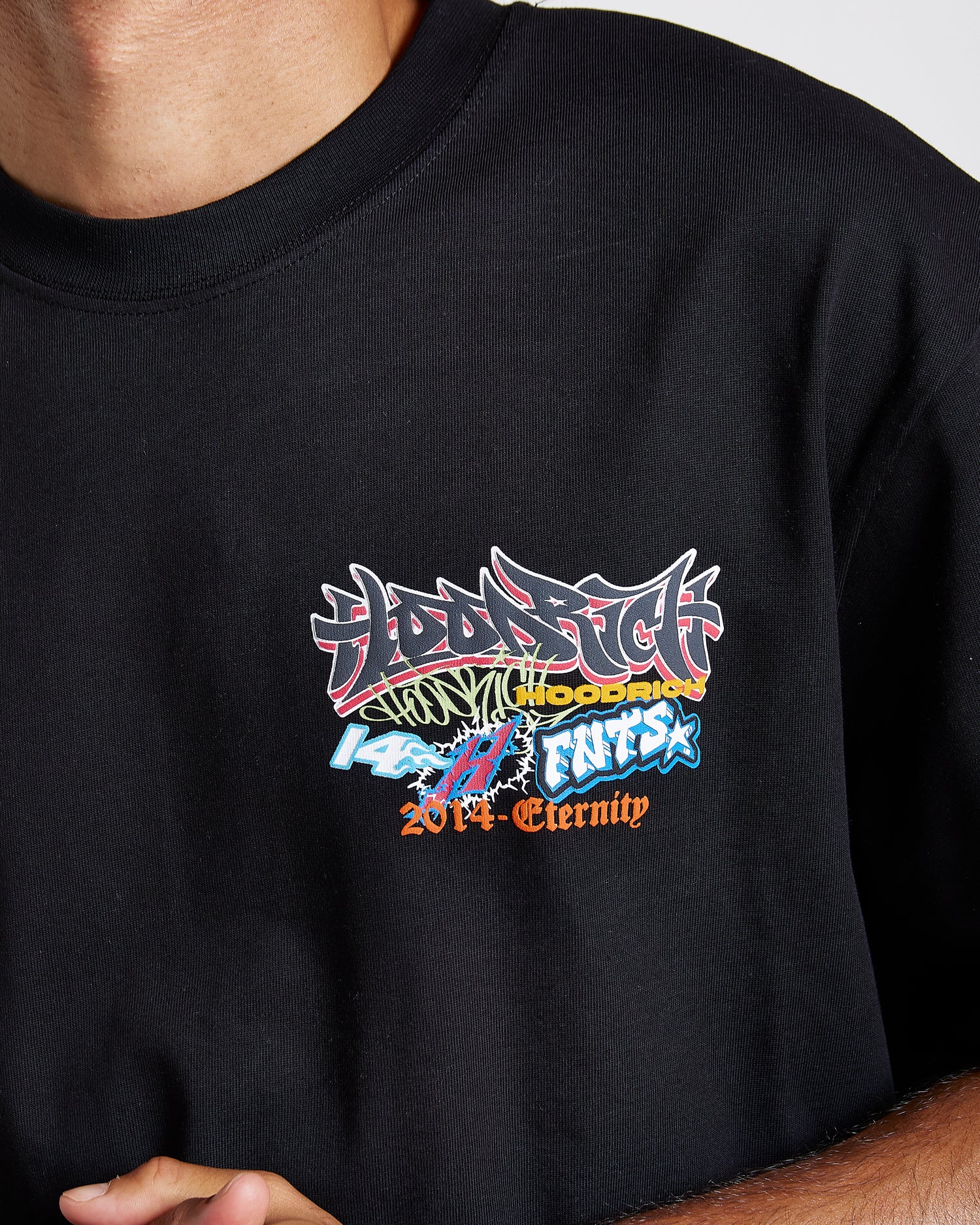 Graff Rave Oversized T-Shirt - Black/Grey/Pink