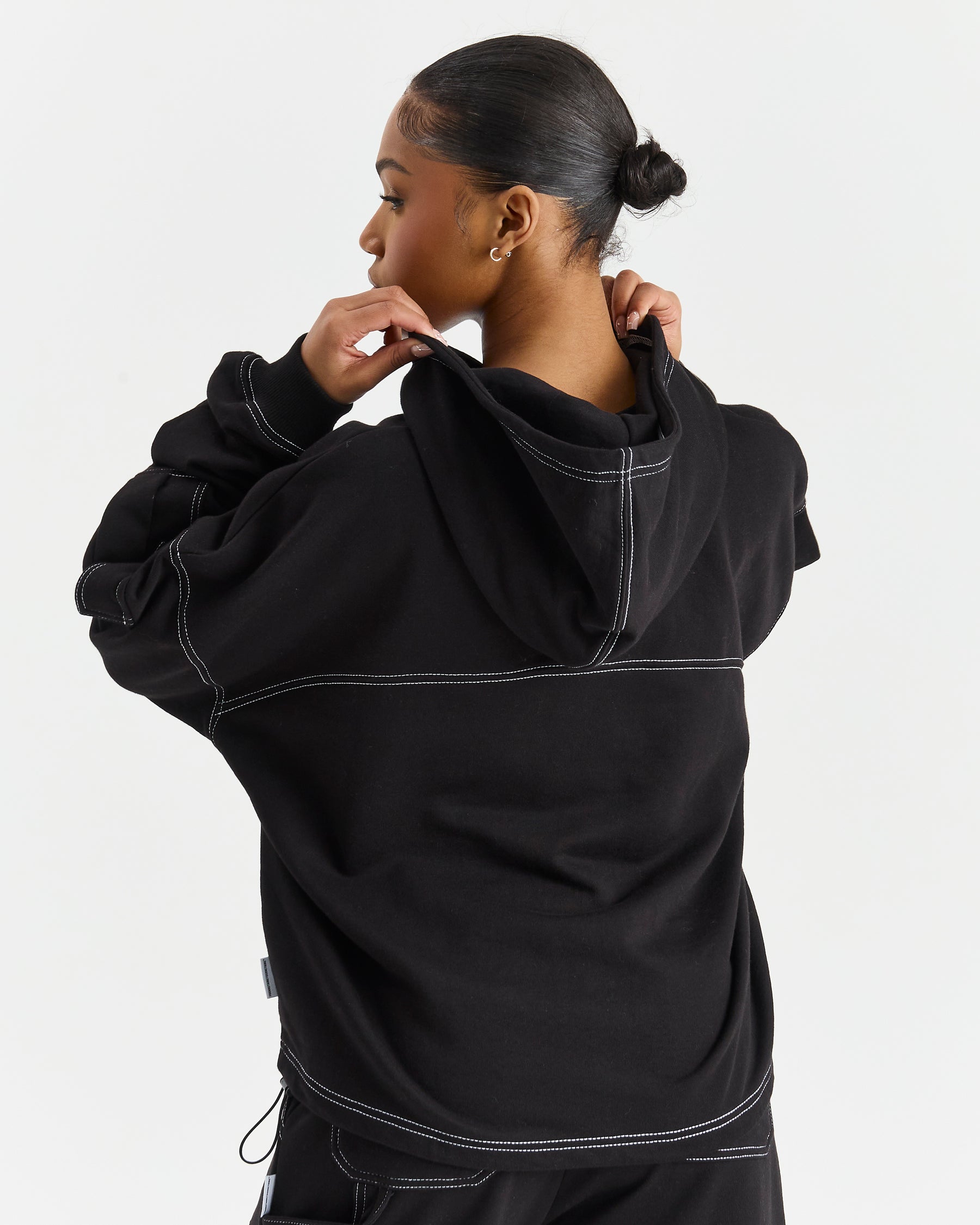 Adorn Full Zip Hoodie - Black