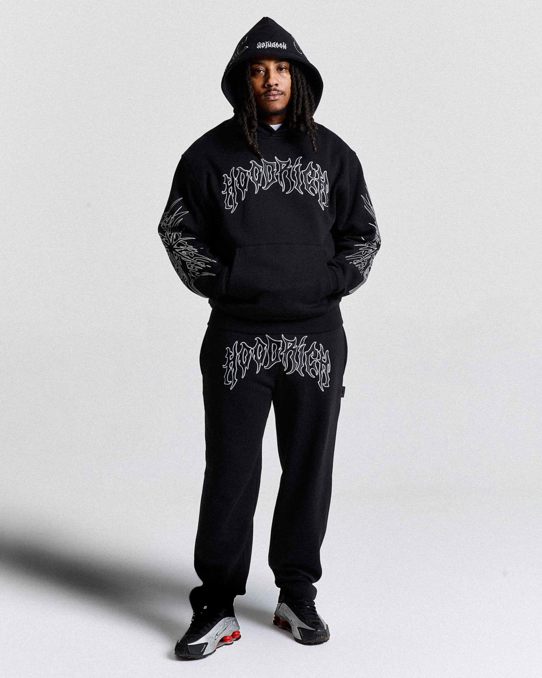 Spectral Oversized Joggers - Black/White