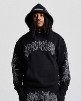 Spectral Oversized Hoodie - Black/White
