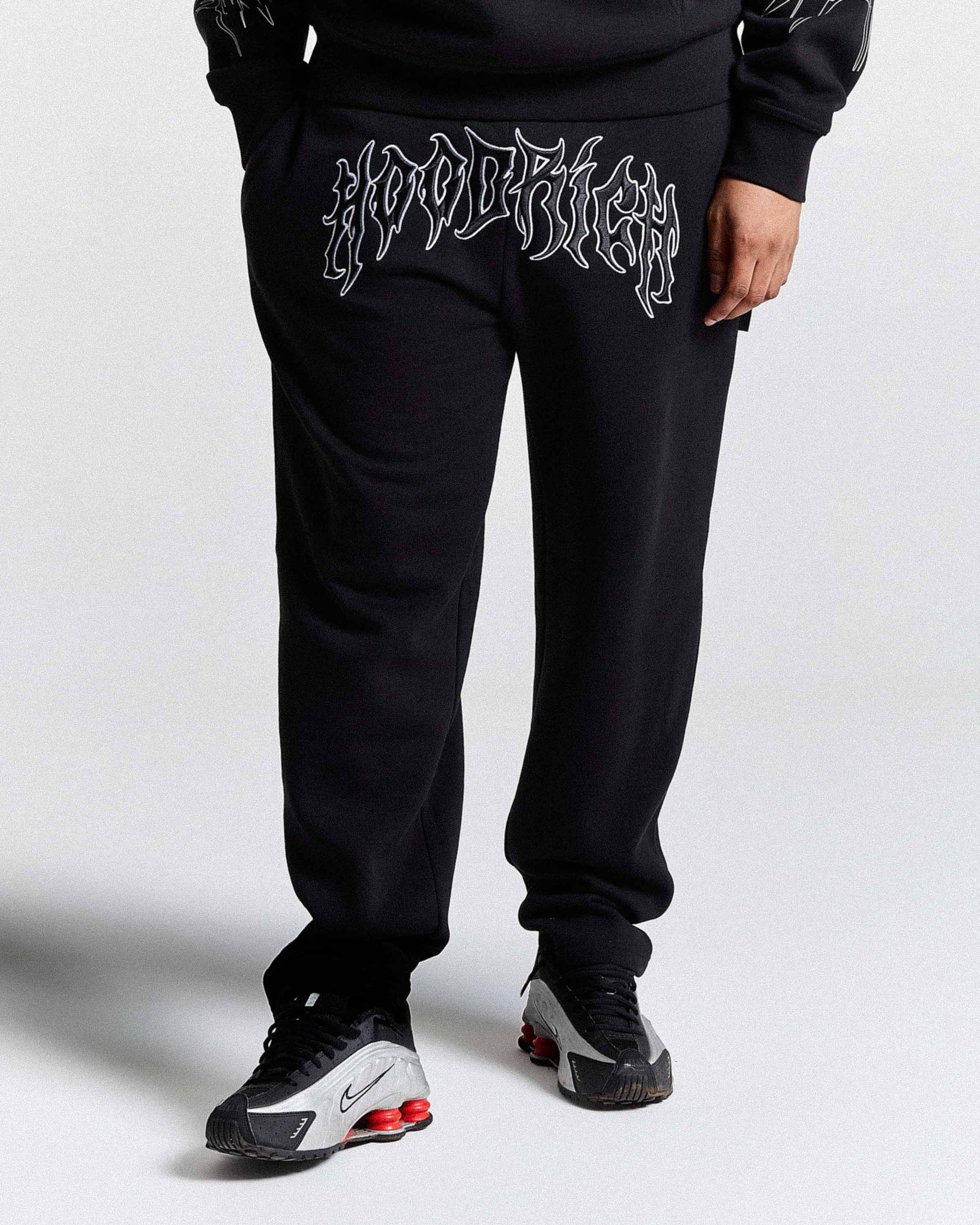 Spectral Oversized Joggers - Black/White