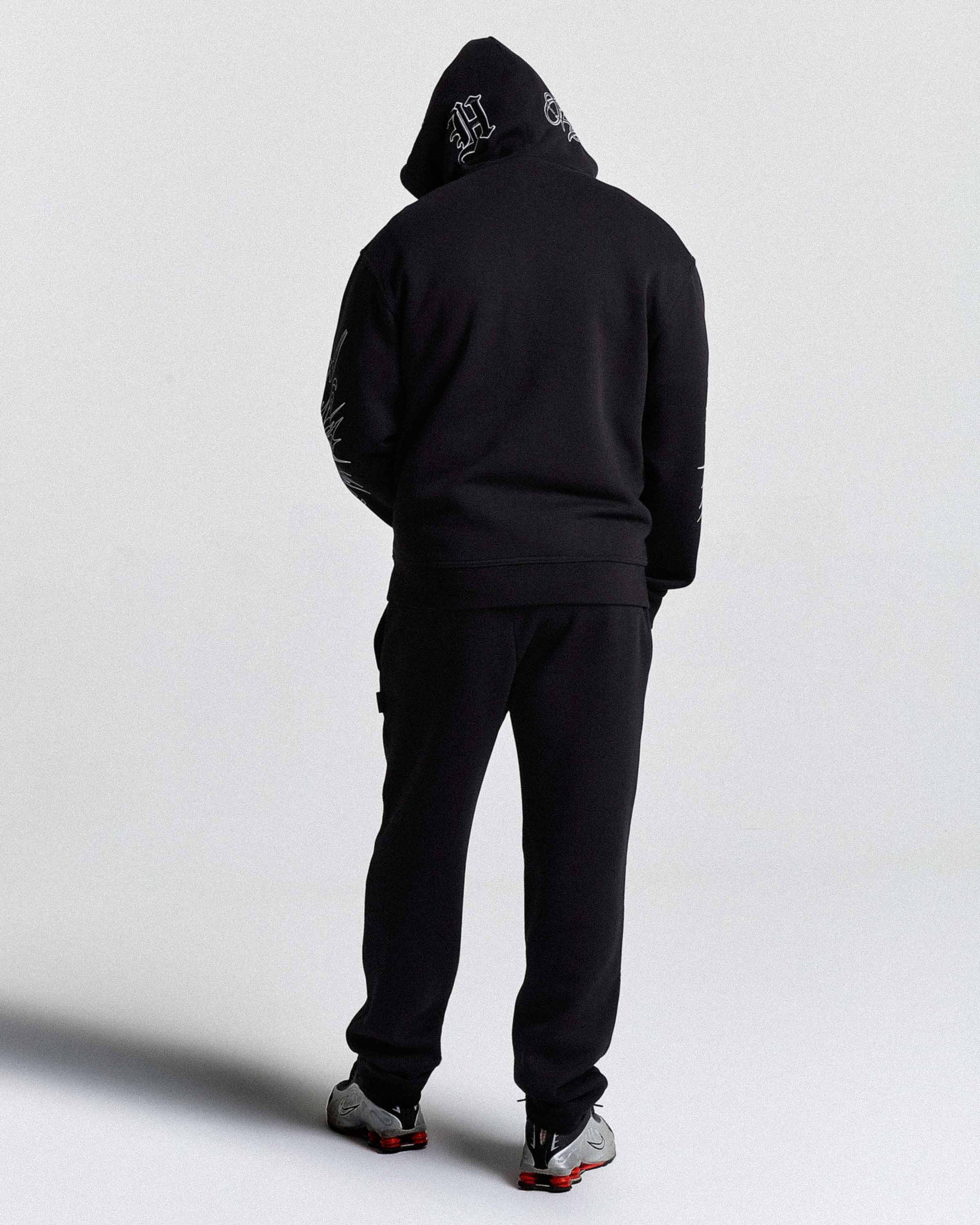 Spectral Oversized Joggers - Black/White