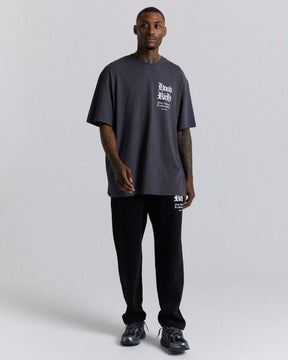 Asphalt Oversized T-Shirt - Grey/White