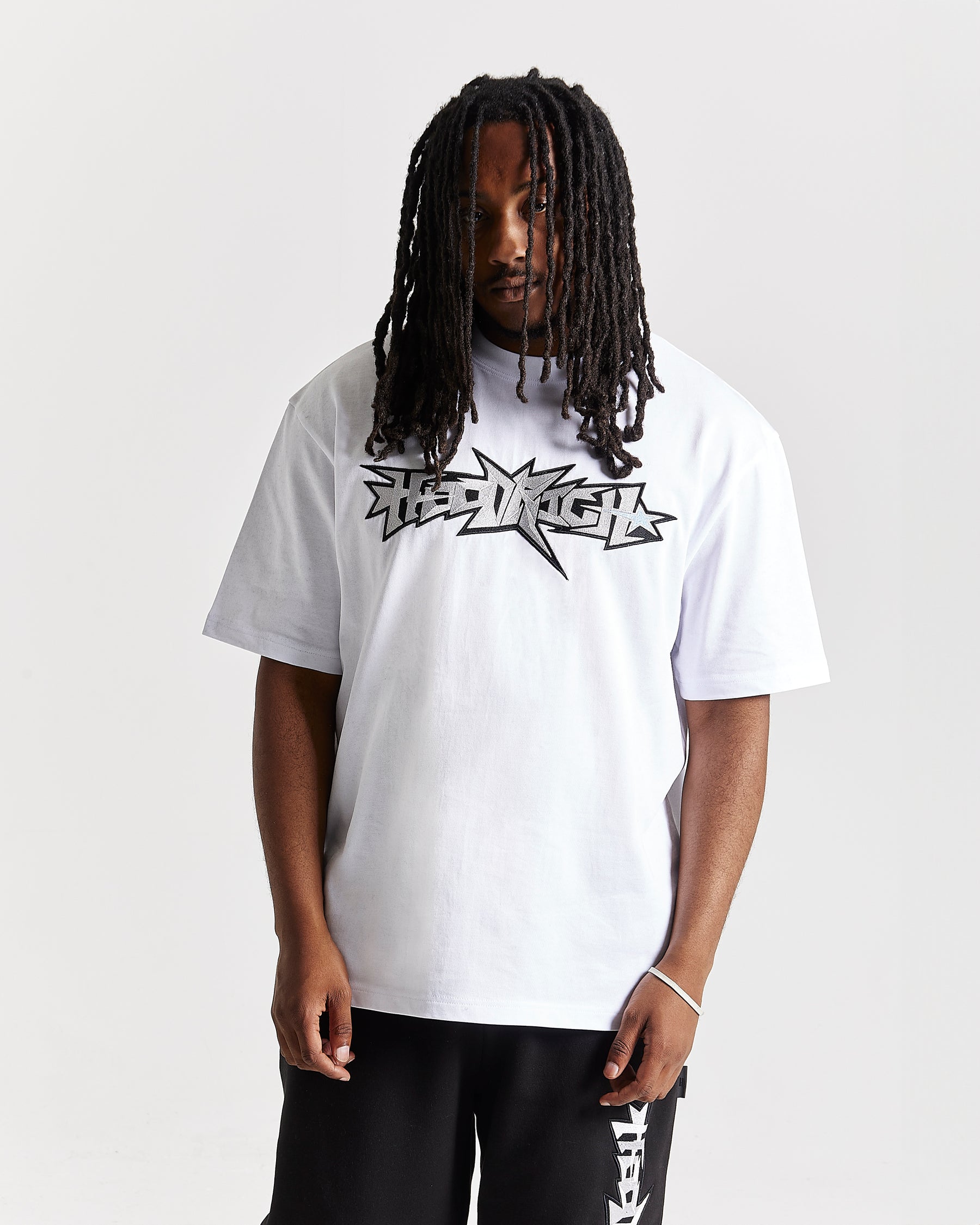 Triluxe Oversized T-Shirt - White/Black