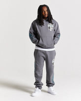 Cross Oversized Jogger - Grey/Blue