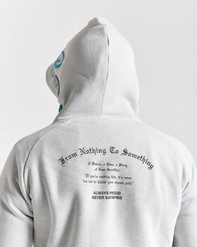 Heat Hoodie - Light Grey/Black/Blue
