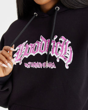 Sketch Money Hoodie - Black/White/Pink