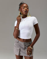 The Winners Circle Applique Baby Tee - White
