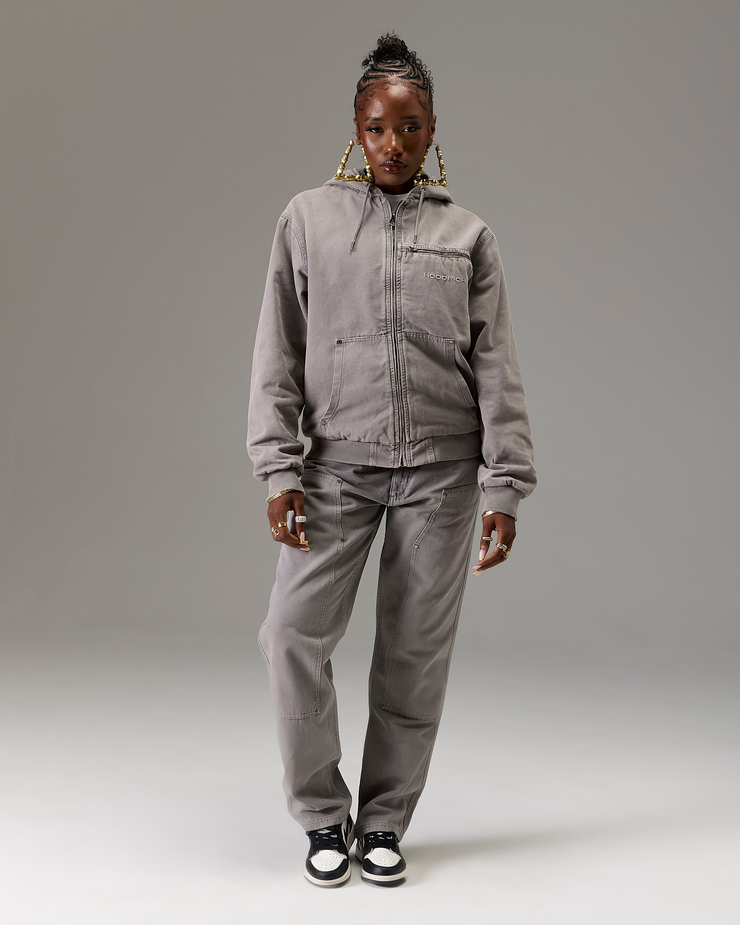 The Winner's Circle Carpenter Canvas Pant - Grey