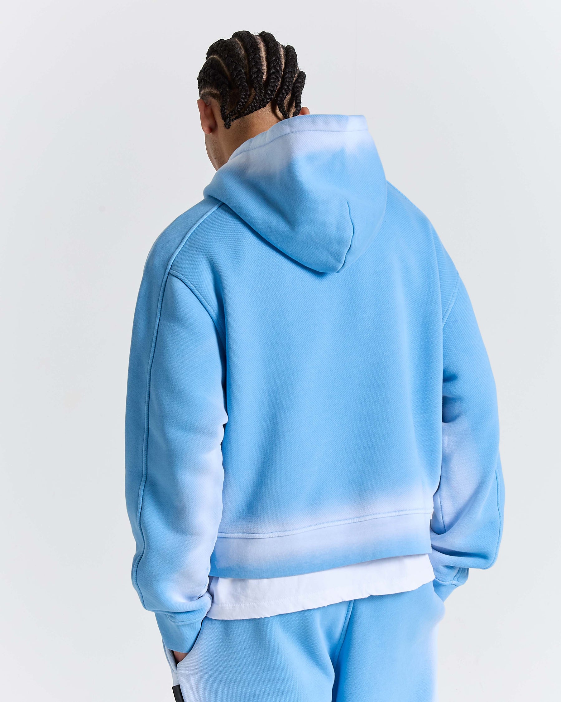 Men's Ghost Boxy Fit Hoodie - Blue