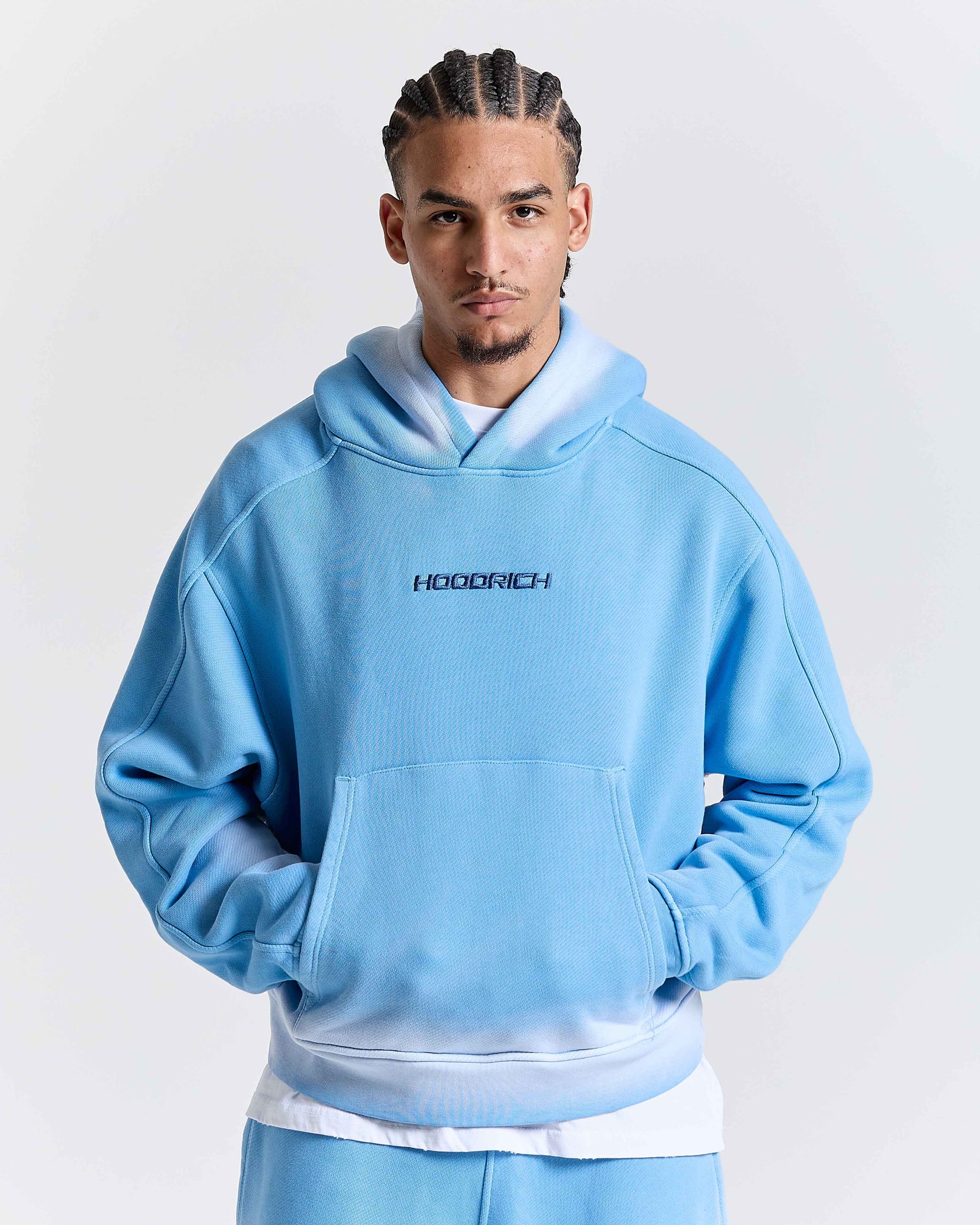 Men's Ghost Boxy Fit Hoodie - Blue