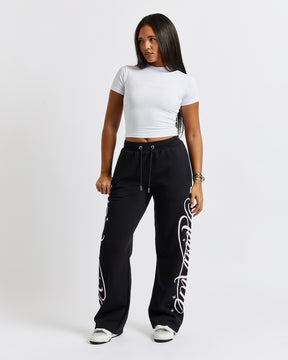 Living The Rich Fitted Tee - White/Pink