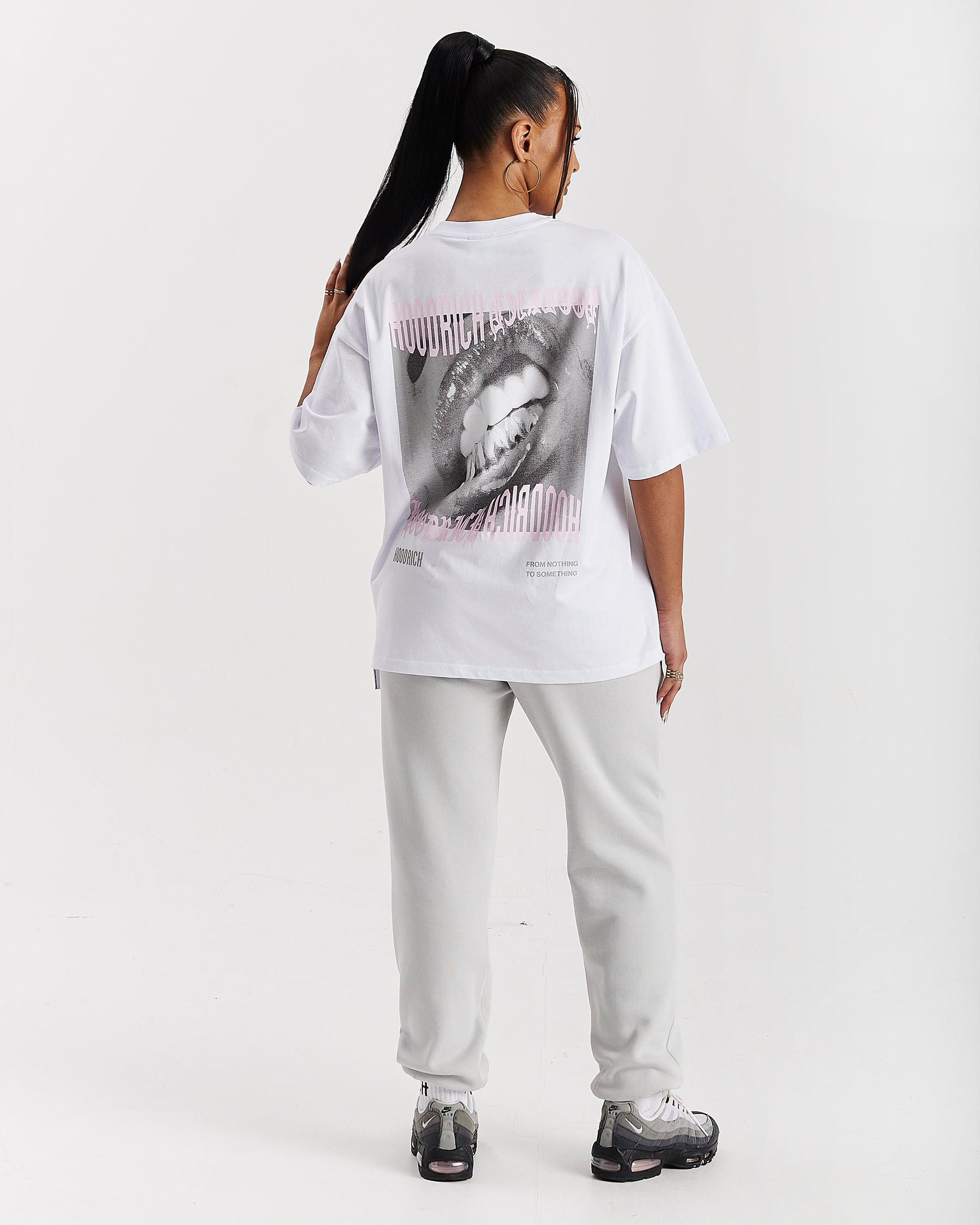 Flex Oversized T-Shirt - White/Grey/Pink