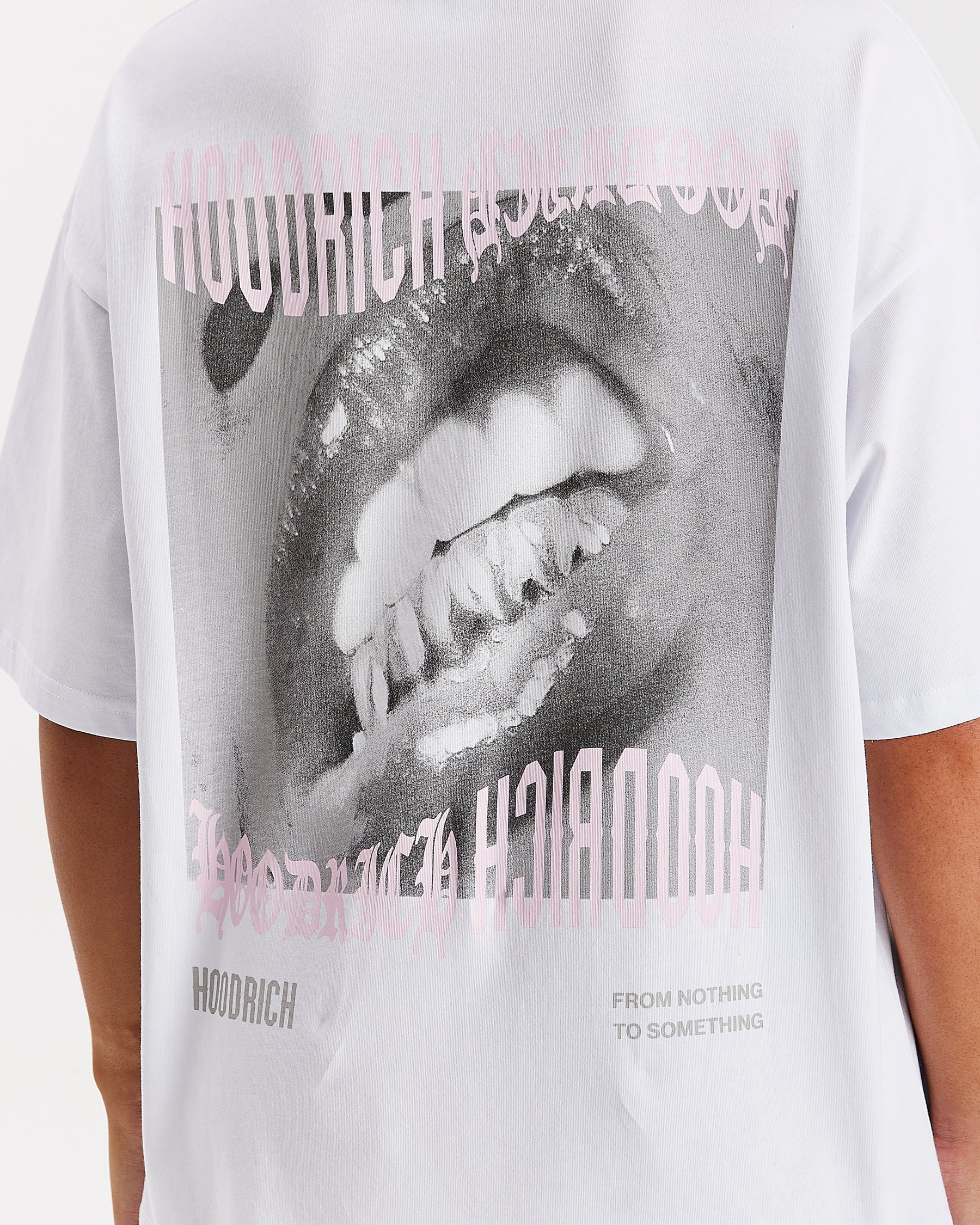Flex Oversized T-Shirt - White/Grey/Pink