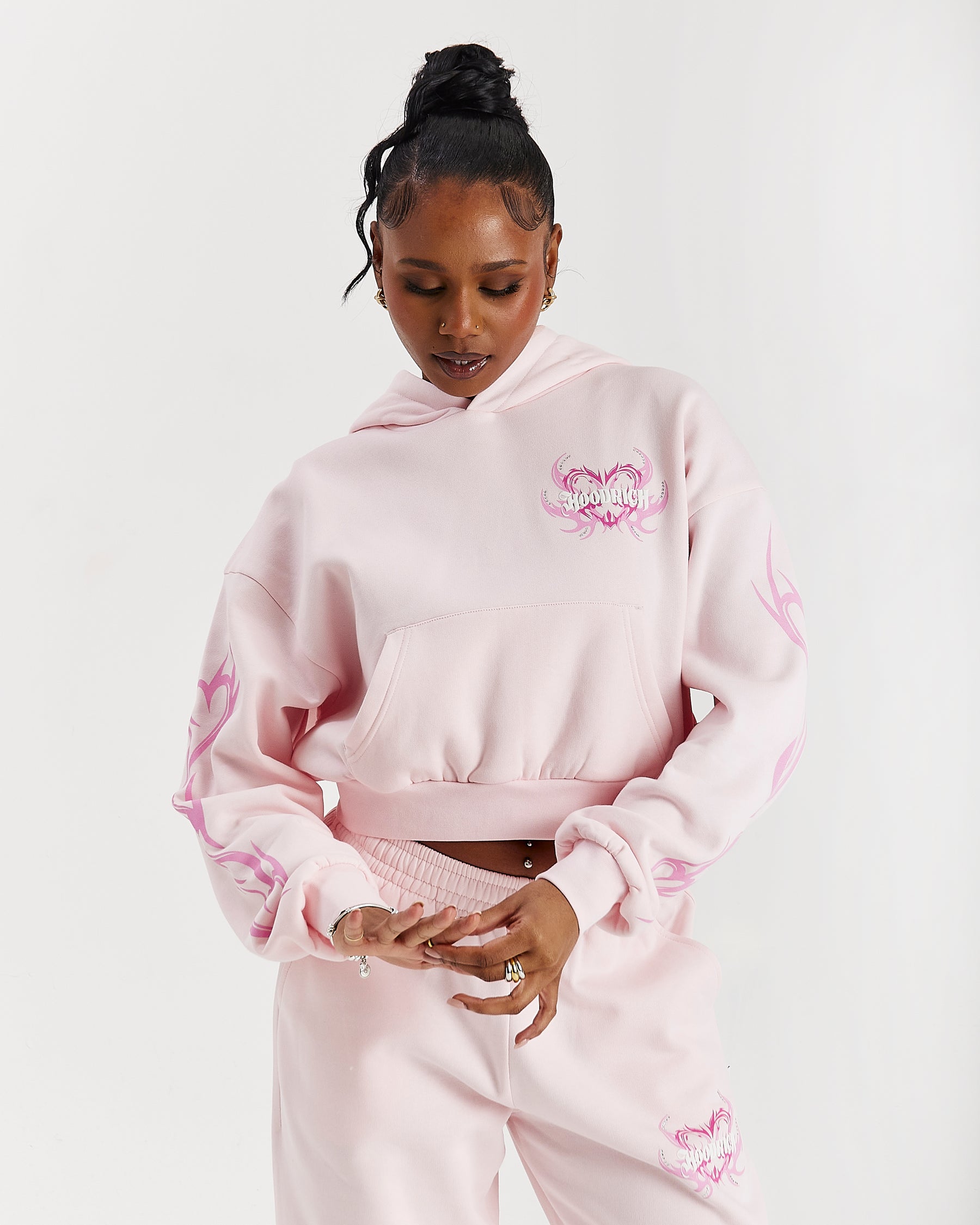 Flux Boxy Hoodie - Pink