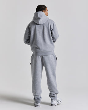 Galaxy Oversized Zip Hoodie - Grey/Black