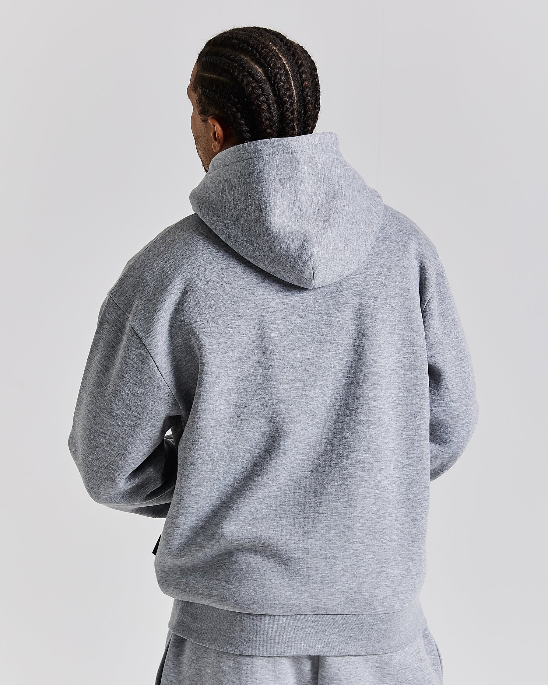 Galaxy Oversized Zip Hoodie - Grey/Black