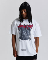 Shadow Oversized T-Shirt - White/Grey/Red