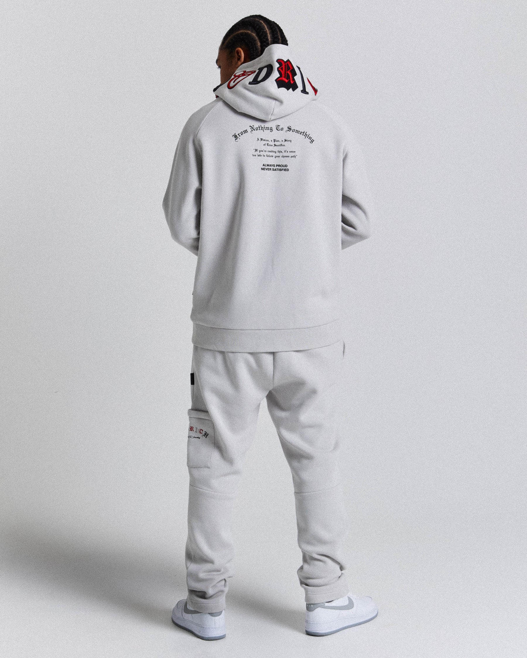 Stature Hoodie - Grey/Black/Red