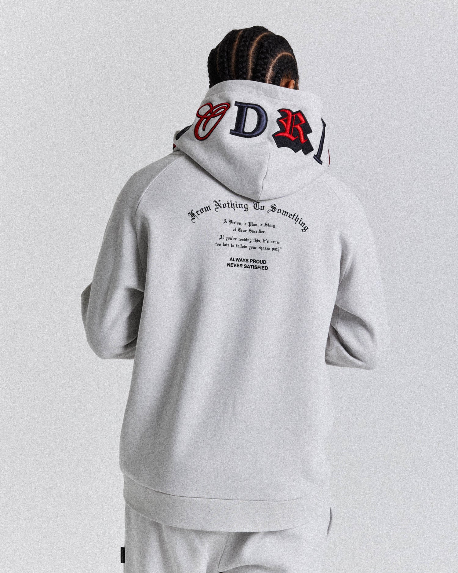 Stature Hoodie - Grey/Black/Red