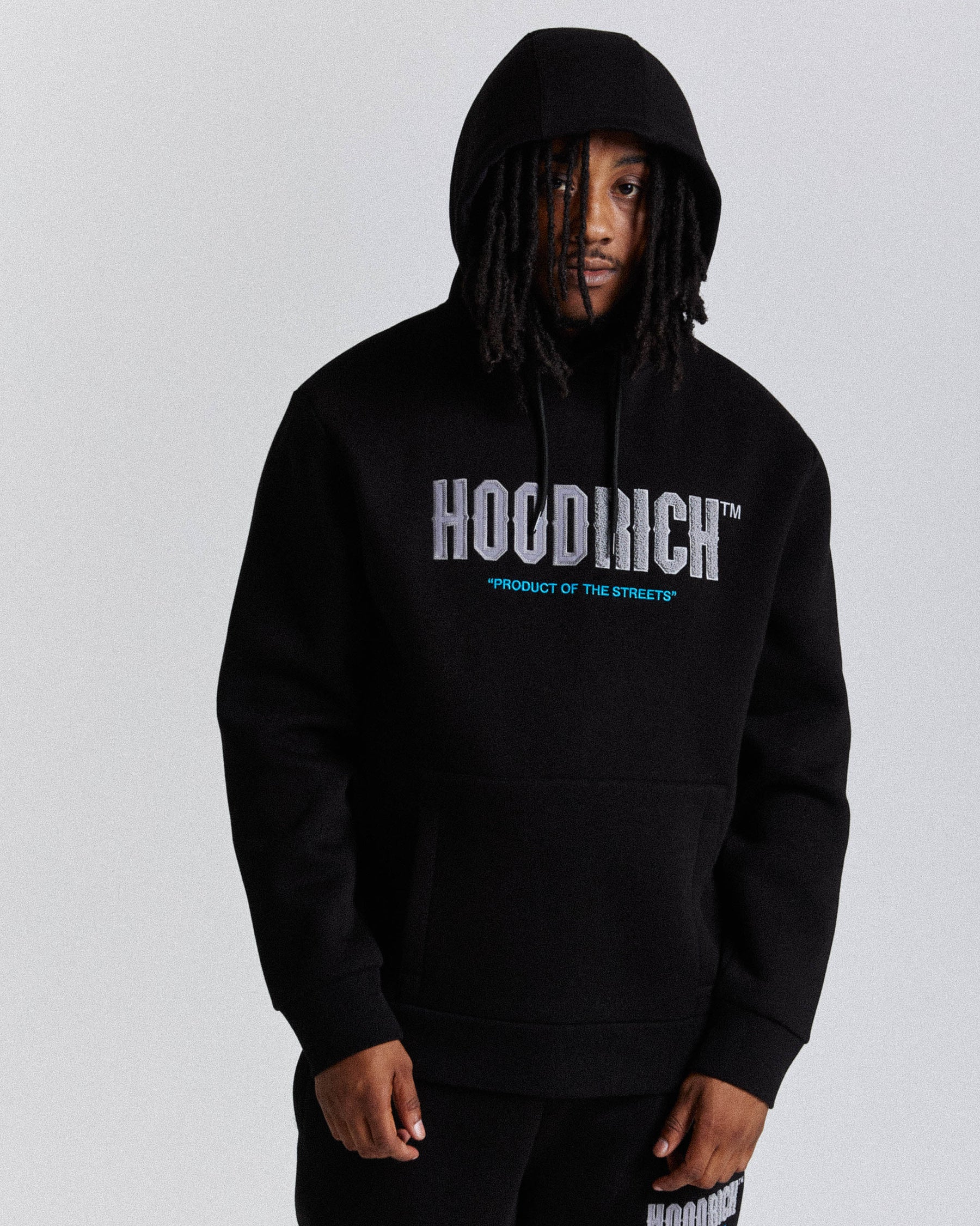 Fade Hoodie - Black/Grey/Blue