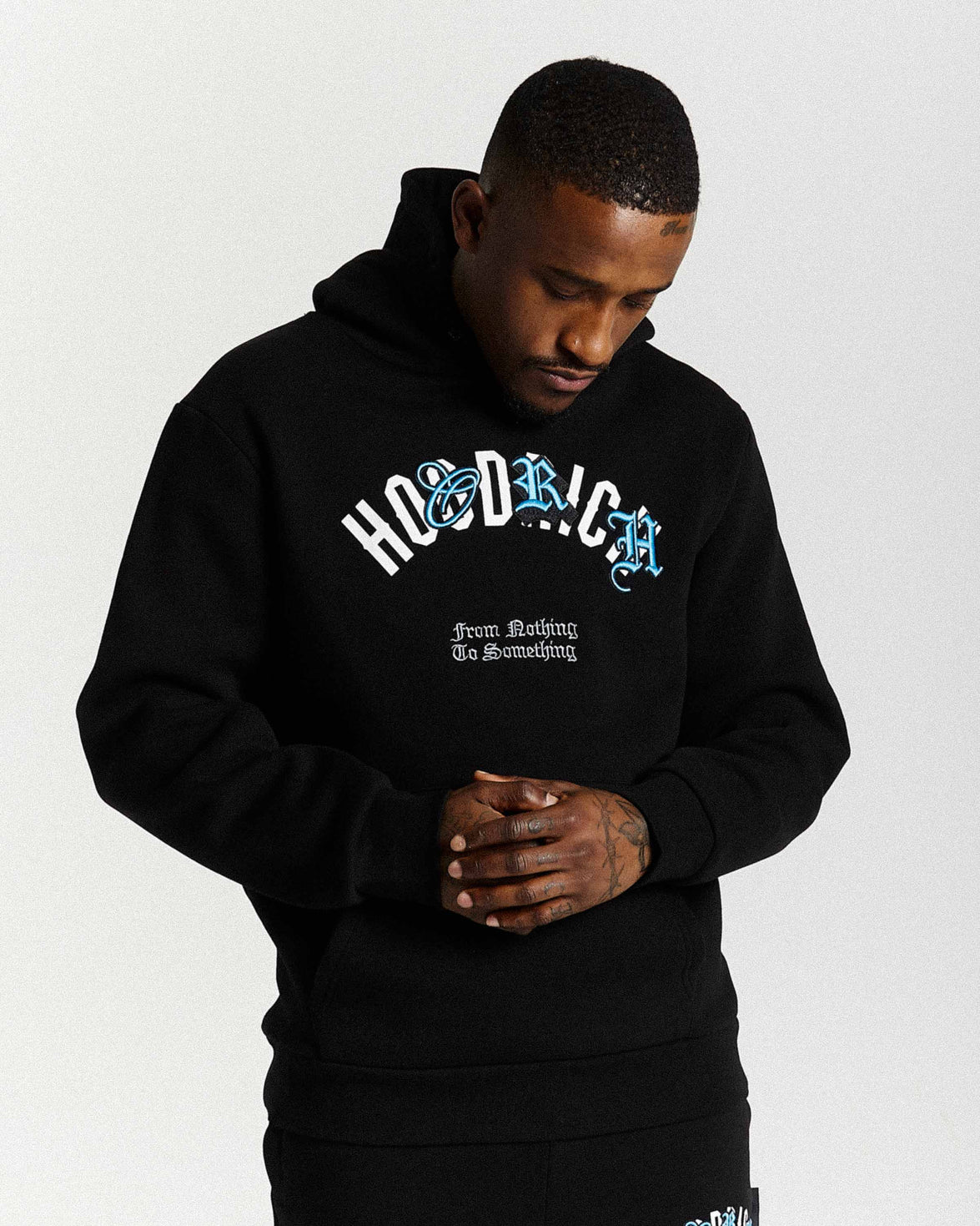 Shadow Hoodie - Black/White/Blue