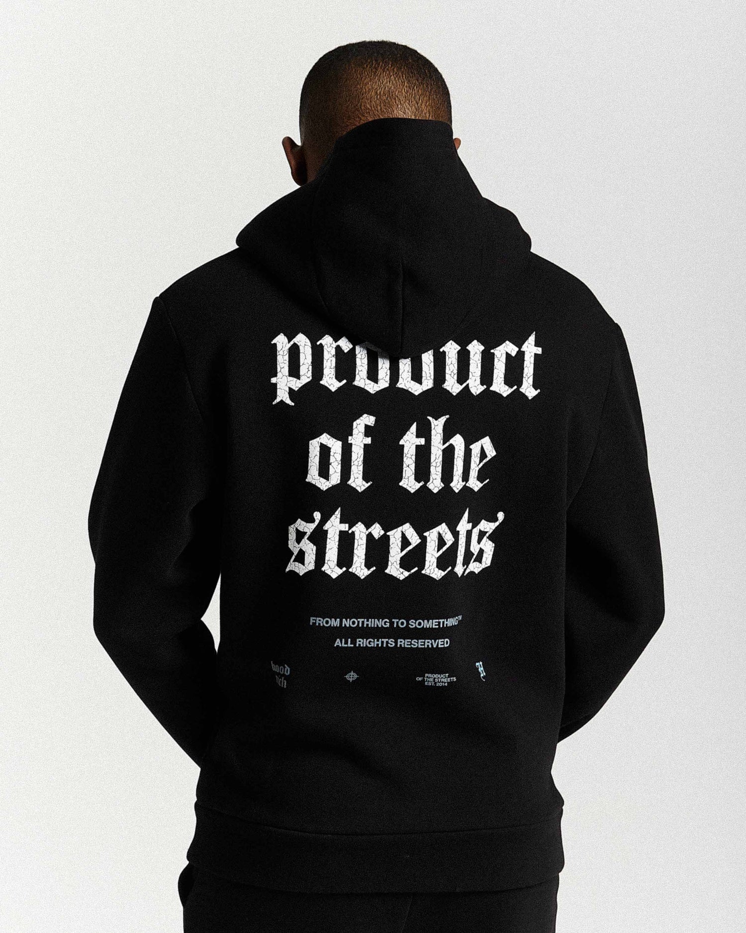 Shadow Hoodie - Black/White/Blue