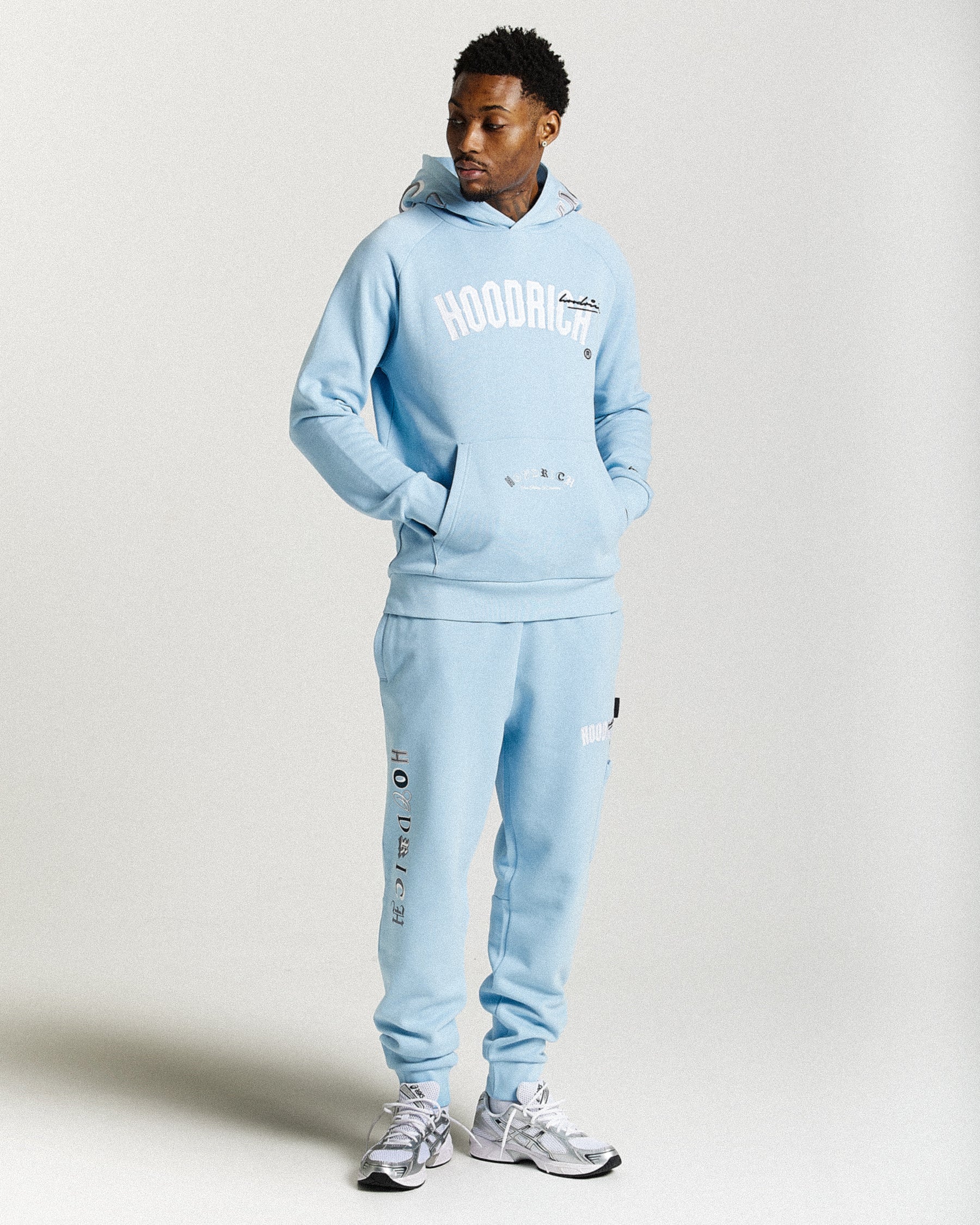 Heat Joggers - Blue/White