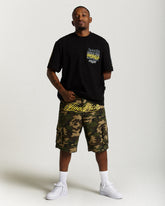 Dustral Cargo Shorts - Camo/Yellow