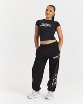 Spark Oversized Joggers - Black/Silver