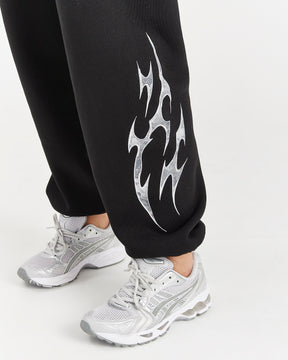 Spark Oversized Joggers - Black/Silver