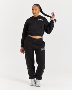Spark Oversized Joggers - Black/Silver