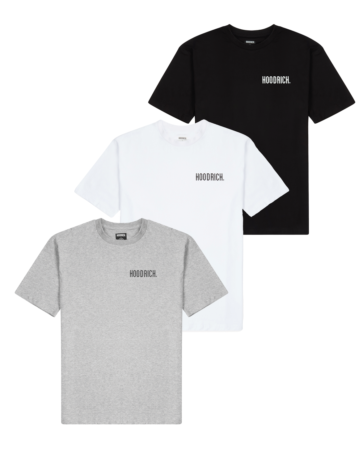 OG Core 3 Pack T-Shirts - Black/White/Grey